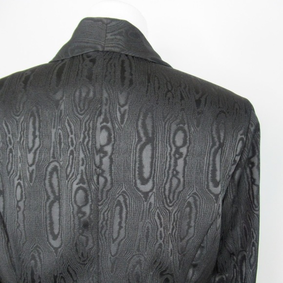DONCASTER Black Wood Grain Pattern Fitted Jacket Blazer Women’s Size 16P - Picture 8 of 12